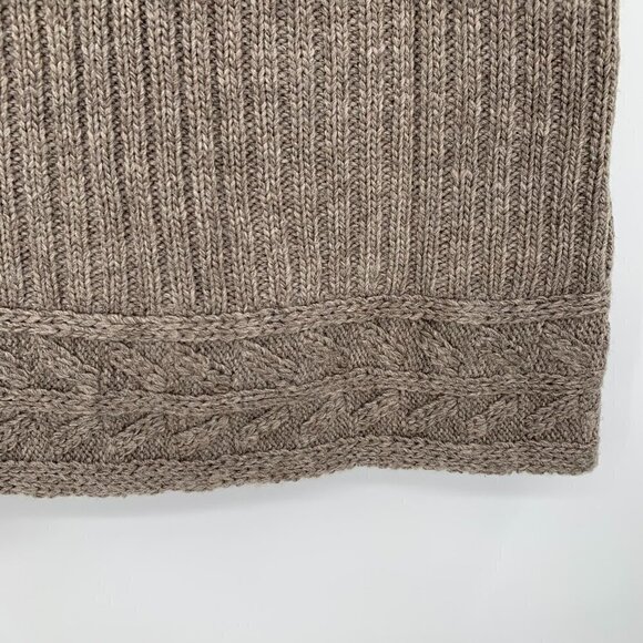 Everest Rayana sweater skirt stone wool ribbed Nepal gray brown new Small - Picture 3 of 6